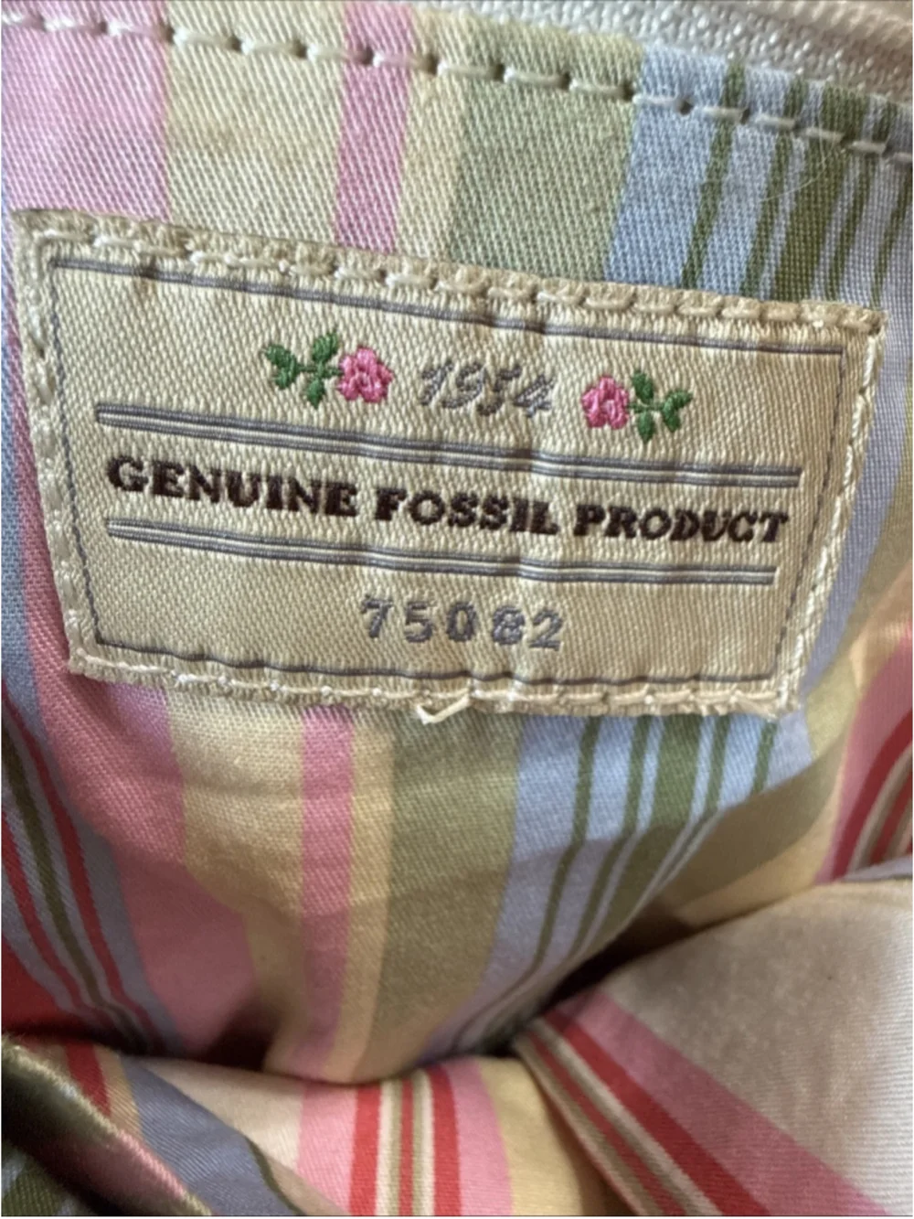 Fossil Pink Canvas Backpack Bag Dusty Pink Faded Rose Adjustable Strap Pockets